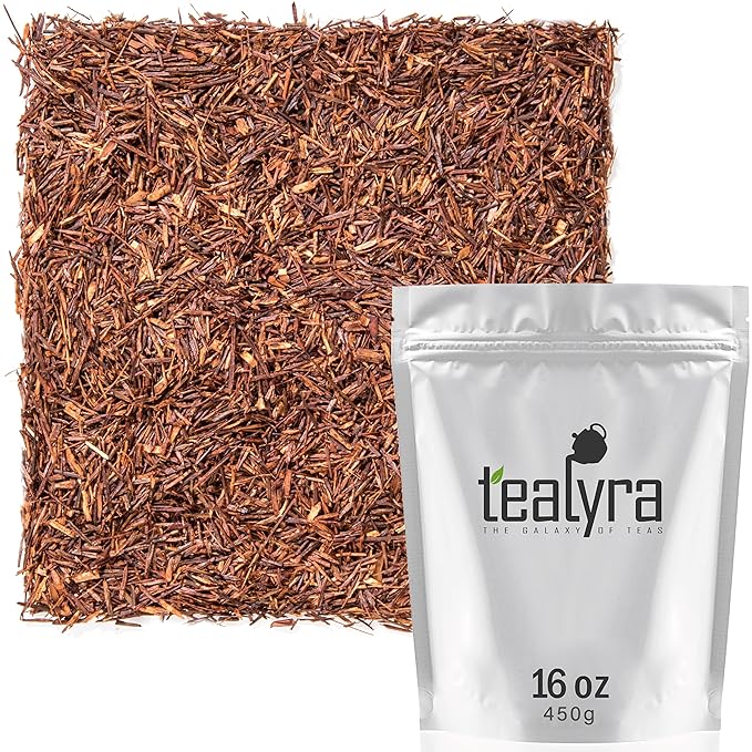 Tealyra - Pure Rooibos Red Herbal Tea - African Red Bush Loose Leaf Tea - High in Antioxidants - Relax - Detox - Low Blood Pressure - Kids Welcome - Caffeine-Free - 450g (16-ounce)