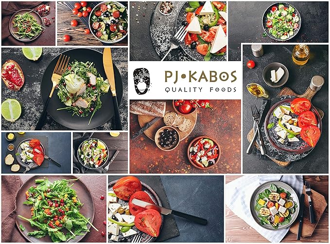 P.J. KABOS 2024/25 Harvest, High Phenolic (450+mg/kg), Premium Greek Extra Virgin Olive Oil, Kosher, Greece, Cold Extracted, 3 x 16.9 oz Tin, Koroneiki, "Family Reserve - Medium"