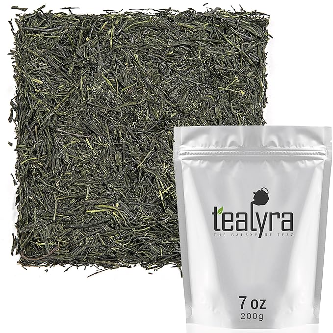 Tealyra - Handmade Premium 1st Flush - Gyokuro Green Tea - Grown in Yame Japan - Loose Leaf Tea - Caffeine Medium - 200g (7-ounce)