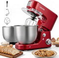 VEVOR 5.3+4.2 Qt Tilt Head Stand Mixer 400W Electric Dough Mixer, 3 Speeds Food Kitchen Mixer with Stainless Steel Bowl, Splash Guard, Dough Hook, Whisk, Beater, for Baking Mixing Whipping
Product Images and Videos (AI Generated Alt Text)