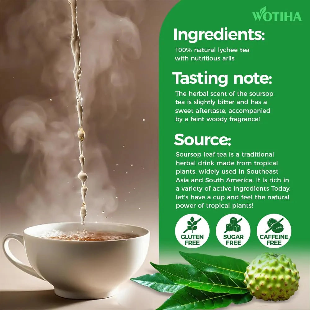 Whole Green Soursop Leaves (4 oz) - Approx 300+ Large Dried Graviola Leaves (Annona Muricata) - 100% Natural Wildcrafted Guanabana Tea - Naturally Gluten-Free & Caffeine-Free - Hand-Selected