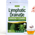 Cleavers Lymphatic Drainage Tea Bags for Lymph System Support, Horsetail and Dandelion Organic Herbal Formula, Lymphatic Cleanse & Detox, Edema Relief. Te de Cola de Caballo Herb. 30 Bags